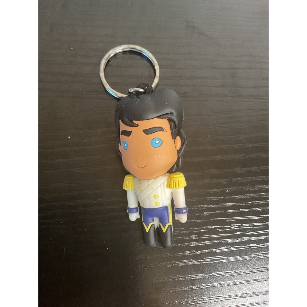 Disney Prince Charming Keychain 4.5" Tall Rubber Material